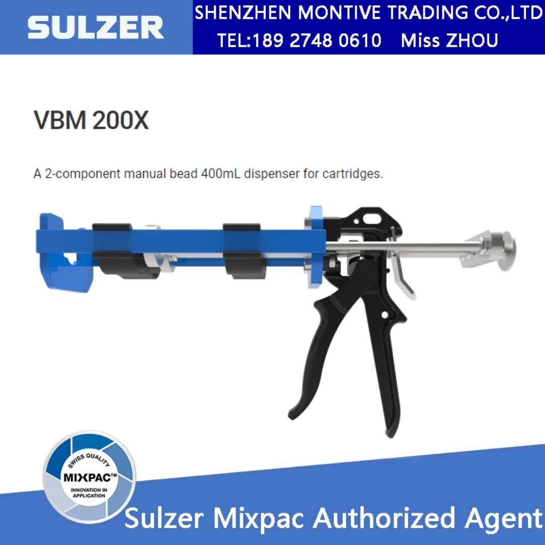 COX-2 VBM 200X 2-Component Manual Bead 400mL Cartridges Pressure Industrial Caulking Gun ---Random color Shipped (Red /Blue)