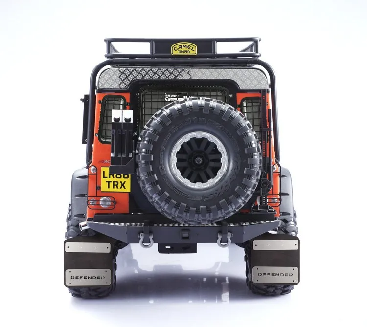 For Traxxas Trx4 Defender Bronco Blazer K5 1/10 Rc Crawler Car Upgrade Parts Metal Rubber Front And Rear Fenders Mud Flaps