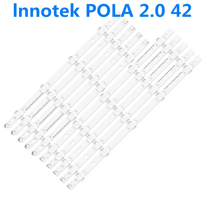 10PCS/5A+5B LED strip  For LG INNOTEK POLA 2.0 42 TV T420HVN05.0 T420HVN05.2 42LN5300 42LN5406-ZA 42LN5300 42LN5750 T420HVN05.0