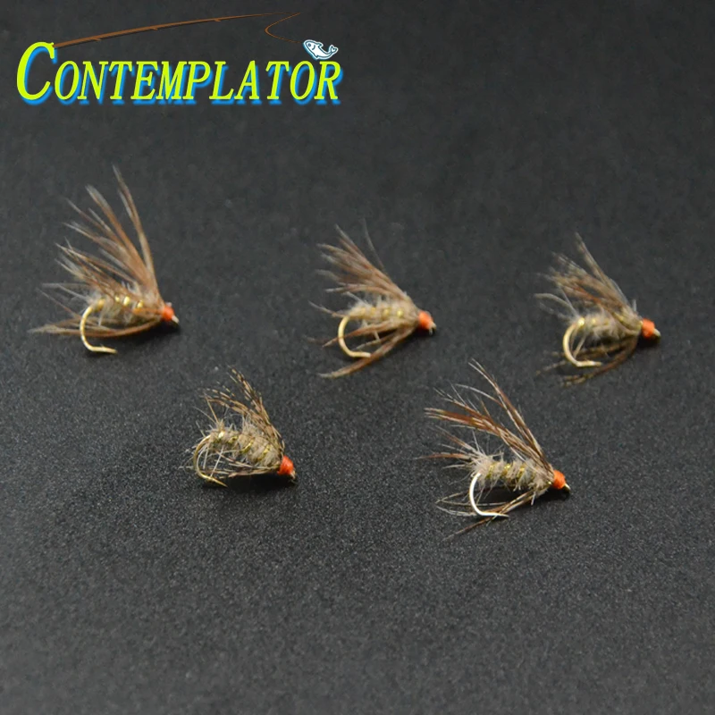 5pcs Wet Flies 12# March Spider Trout Fishing Subsurface Pattern Fascinating Fly Fishing Lure