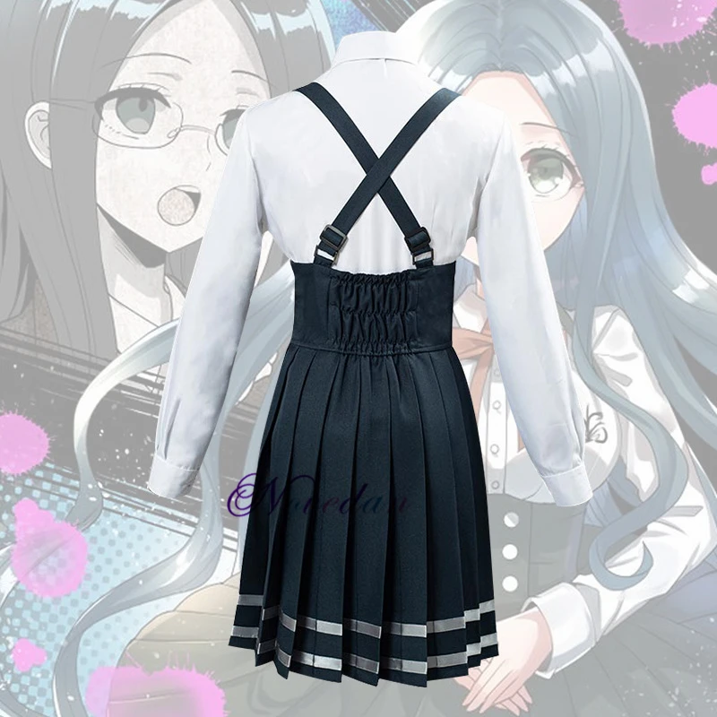 เกมอะนิเมะ Danganronpa V3 Shirogane Tsumugi ชุดคอสเพลย์ผู้หญิงสาว JK ชุดงานปาร์ตี้วันฮาโลวีนชุด