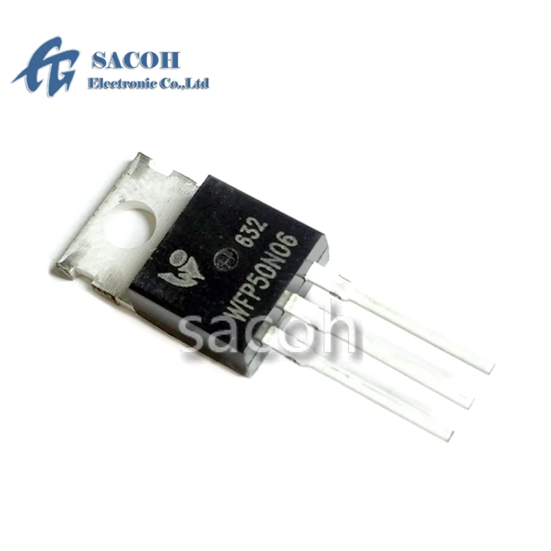 New Original 10Pcs/Lot WFP50N06 WFP50N06C OR CEP50N06 OR LYP55N06 OR SSP50N06 50N06 TO-220 50A 60V Power Controller MOSFET