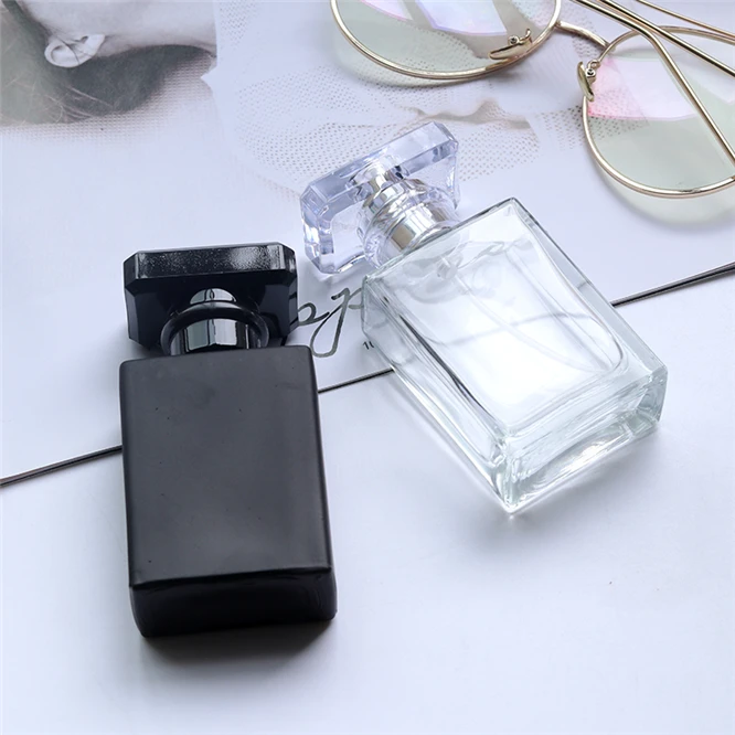 

10 PCS NEW 30ML Black transparent Glass Perfume Bottles Empty Spray Atomizer Refillable Bottle Scent Case with Travel Portable