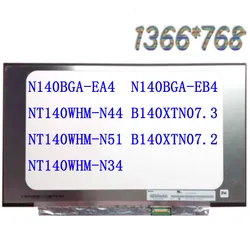 14 inch 30 pin screen 1366*768 N140BGA-EA4 Rev.C2 NT140WHM-N44 NT140WHM-N34 NT140WHM-N51 B140XTN07.1 B140XTN07.2 B140XTN07.3