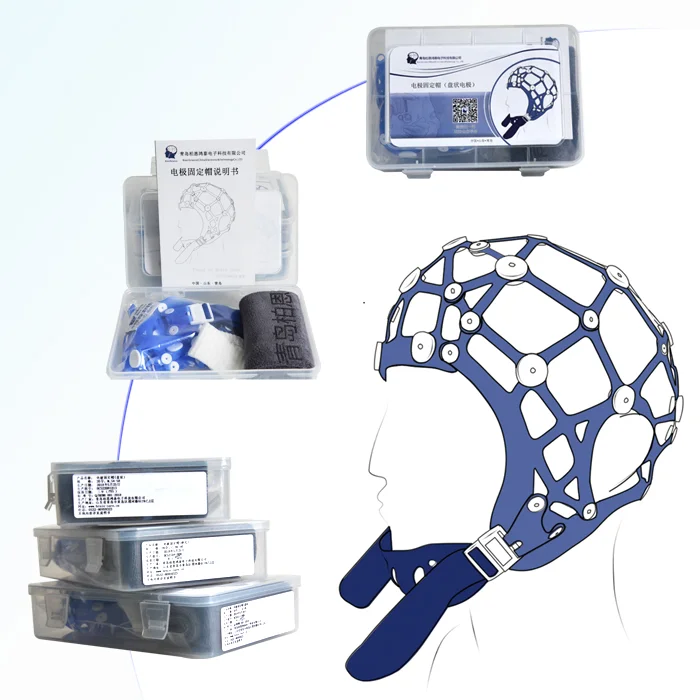 EEG Topographer Hat Electroencephalo-graph Rubber Band Hat Disk Electrode Cap Eeg Electrode Fixed Cap Eeg Accessories