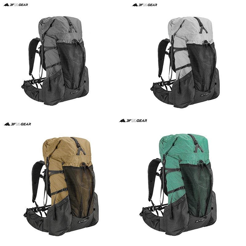 3F UL GEAR Ultralight Backpack Frame YUE 45+10L Outdoor Hiking Camping Lightweight Travel Trekking Rucksack Men Woman