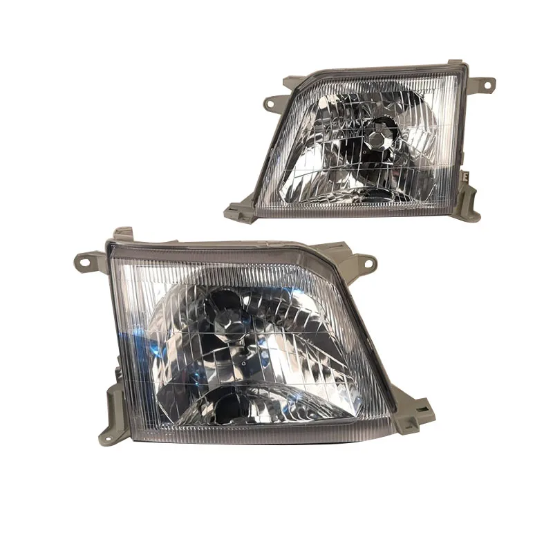 Car Crystal Headlight 81110-6A130 81150-60850 For Toyota Land Cruiser PRADO RZJ95 LC90 FJ90 1998 to 2001 A pair