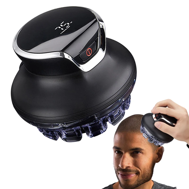 360 Rotating Bald Hair Clipper Shaved Head Artifact UFO Flying Saucer Cutter Head Innovative Portable Automatic Hair Trimmer