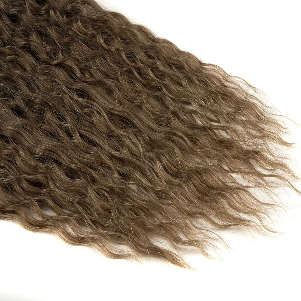 Ariel Hair Synthetic Twist Crochet Curly Hair 24 Zoll Water Wave Braid Hair Ombre Blonde Brown Deep Wave Flechten Haarverlängerung – Detail 38