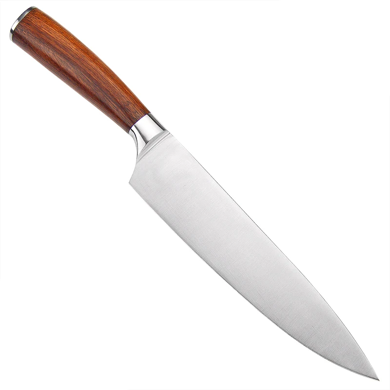 TONIFE 8-Inch Chef Knife with 7Cr17MoV High Carbon Stainless Steel Kitchen Knife with Natural Rosewood Handle