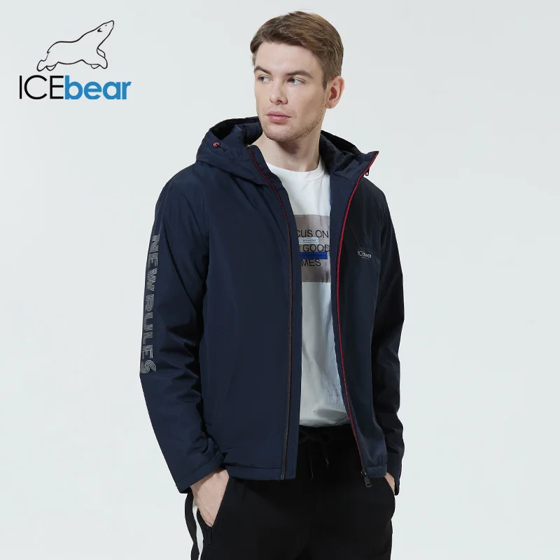 ICEbear 2023 Men\'s coats spring stylish jacket with a hood high-quality men\'s brand clothing MWC21661D