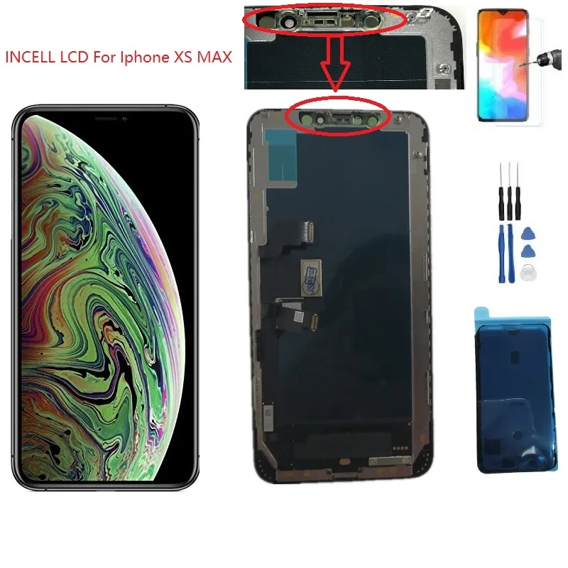 

High Quality INCELL LCD for Iphone XS MAX Display for Iphone XSmax Touch Digitizer Assembly With 3D Touch Assembly