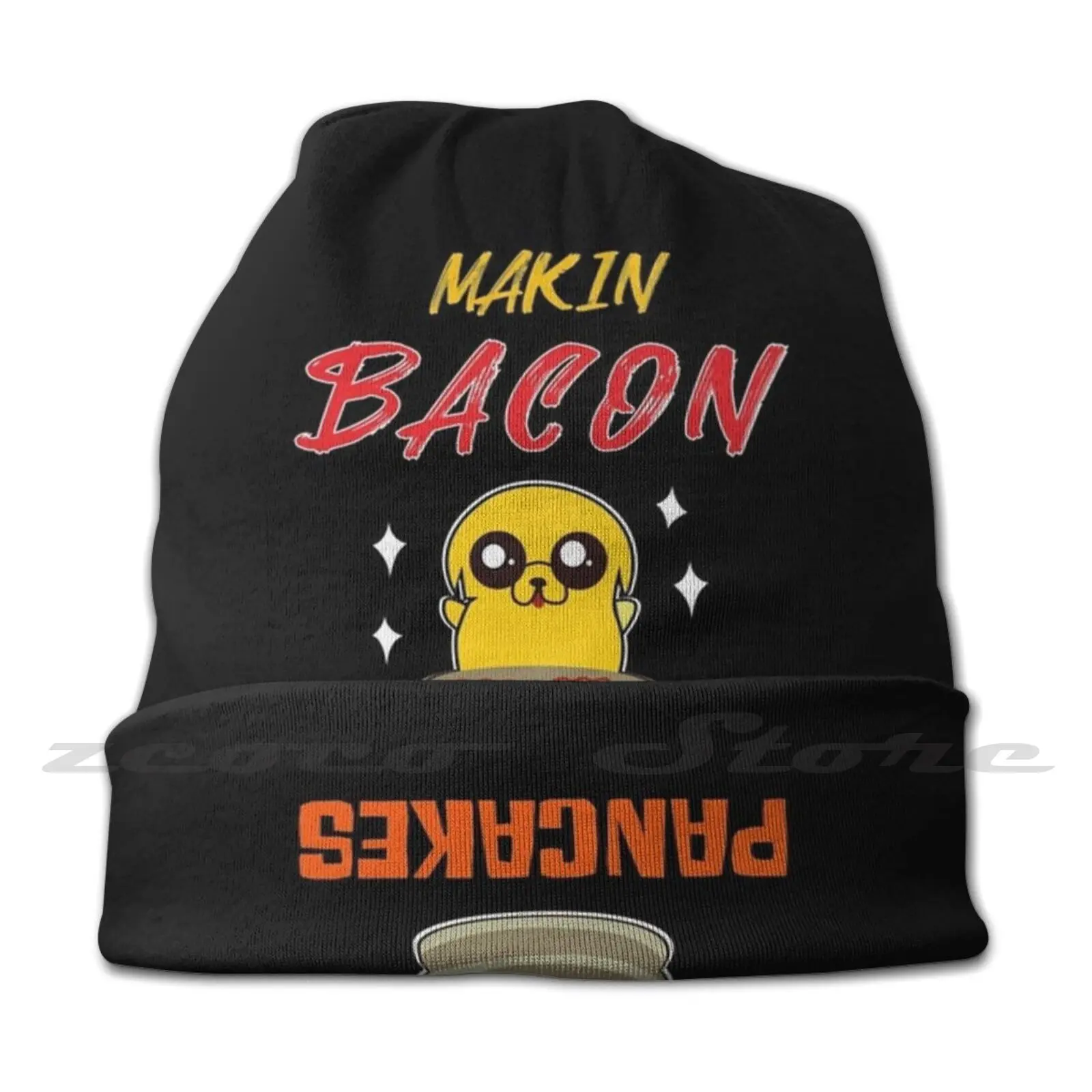 Makin Bacon Pancakes Adult Kids Knit Hat Hedging Cap Outdoor Sports Breathable The Dog Bacon Pancakes Tv Show Making Bacon