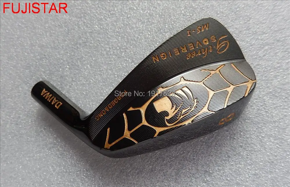 FUJISTAR GOLF DAI WA g-three SOVEREIGN MS-I forged cnc golf iron heads black colour #4-#P ( 7pcs )