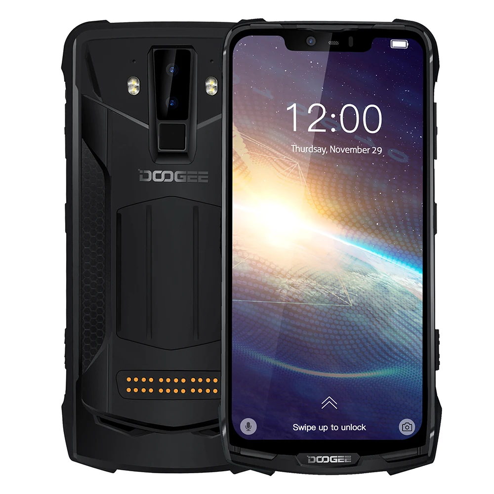 DOOGEE S90 Pro 안드로이드 9.0 스마트 폰 Helio P70 Octa Core 6.18 FHD + IP68 무선 충전 6GB 128GB 16MP 4G 듀얼 SIM 휴대 전화