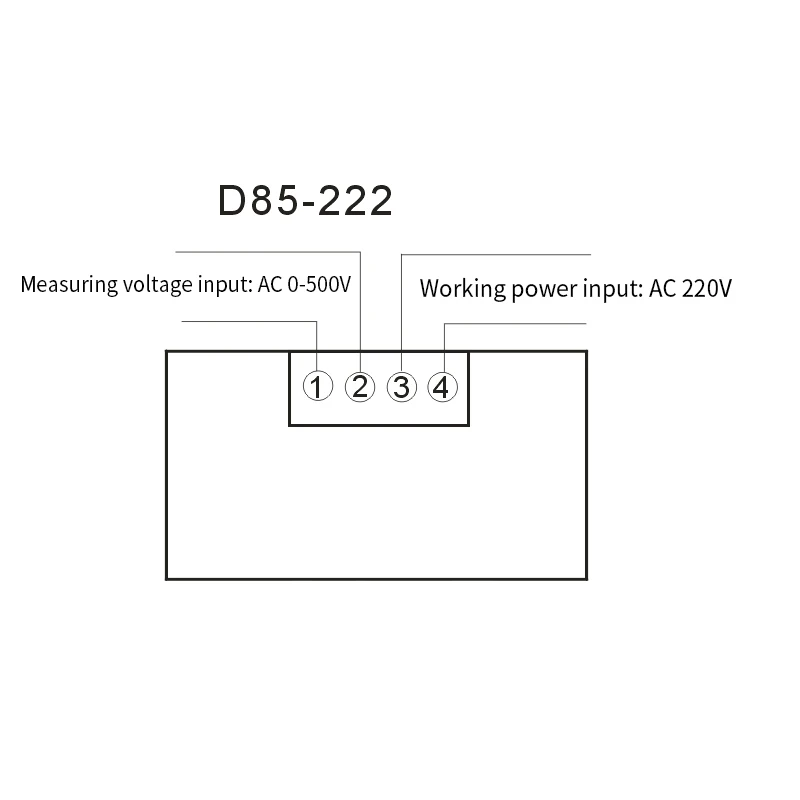 Black White Single LCD display AC voltage and ammeter voltmeter ammeter range AC 0-199.9 600V blue backlight AC