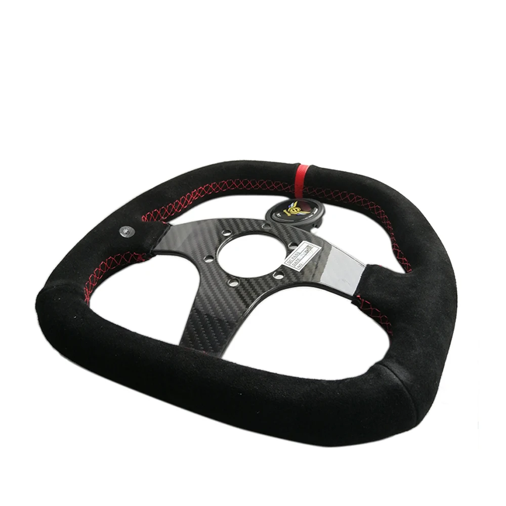 Car Sport Steering Wheel Racing Type High Quality Universal 14 Inches 350MM Carbon Fiber Steering Wheel OM19S1227