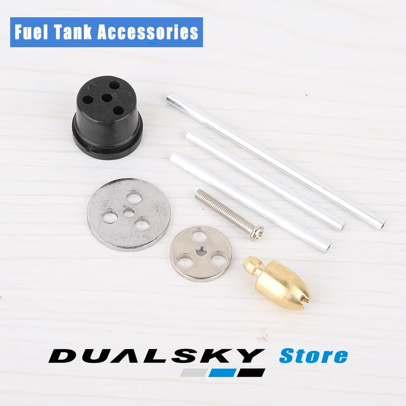 Fluorine Rubber Fuel Plug/Fuel Dot/ Fuel Tank Metal Kit/Hammer/ Aluminu  tubing for Gasoline Engine  Nitro Engine  RC Airplane