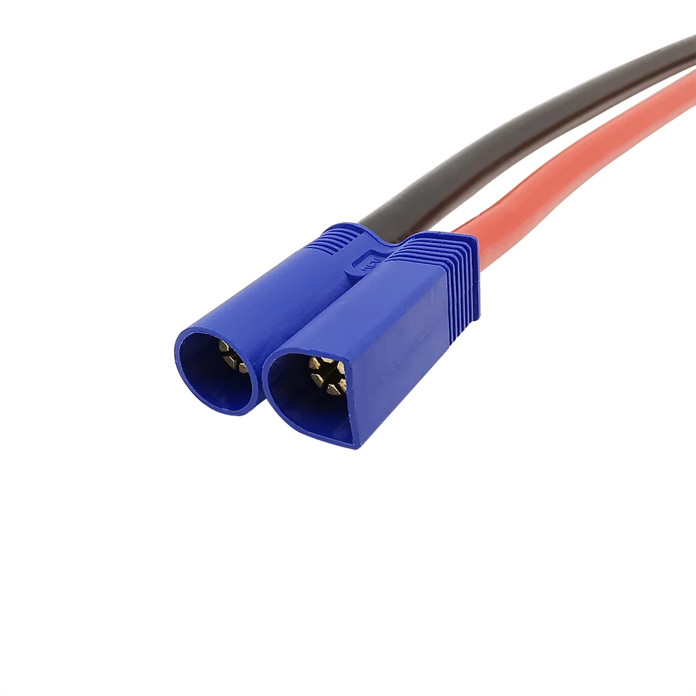 10AWG przewód silikonowy EC5 męskie złącze żeńskie kabel z wtyczką Pigtail do baterii RC zabawki FPV samochodów łódź 10cm 15cm 30cm 50cm