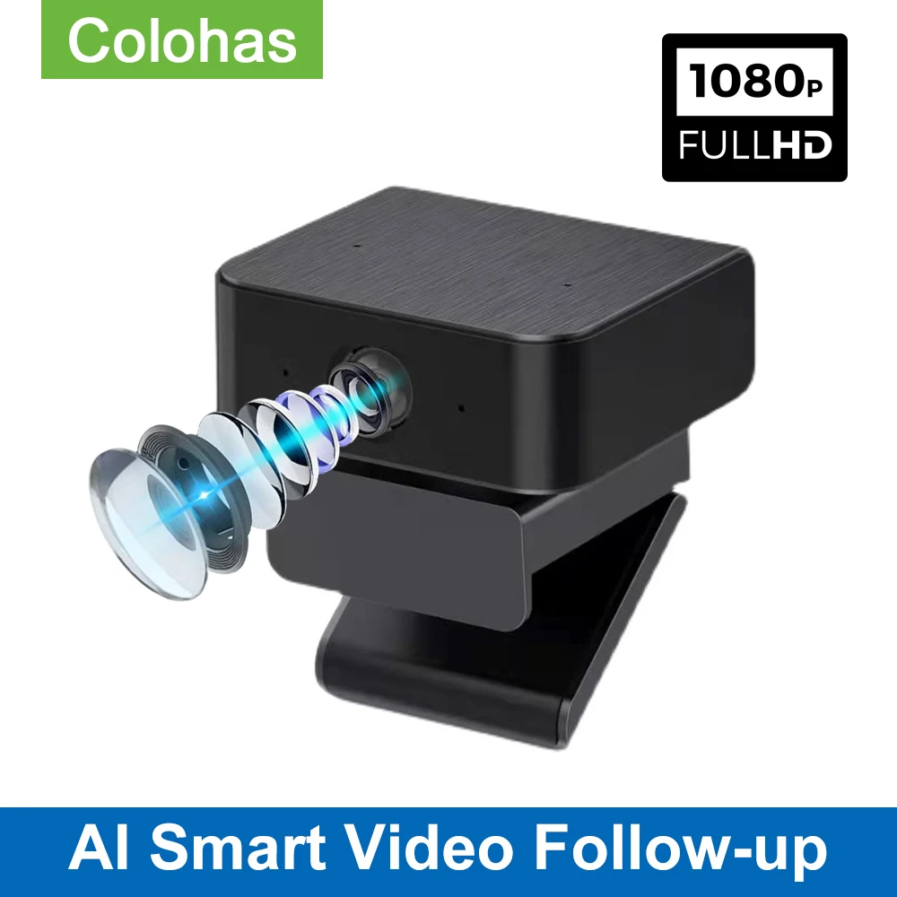 

AI Smart Video Follow-up USB Web Cam Aoto Tracking Webcam 1080P Full HD Web Camera With Microphone For PC Computer Conference