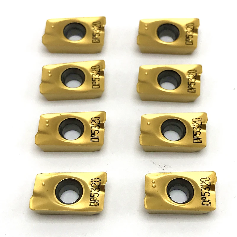 Imagem -03 - Inserção de Fresagem Indexável Carbide Insere Ferramenta de Torneamento Ferramenta de Corte Cnc Apmt 1604 para Bap400 Apmt1604 Dp5320