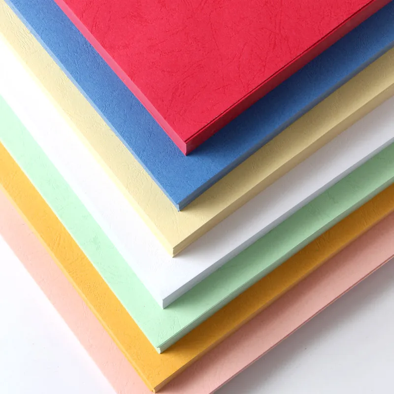 A3++ Color Dermatoglyph Paper A4 230g Leather Paper Tender Cover Multicolour Cardboard Colorful Kraft Paper Thick Paperboard