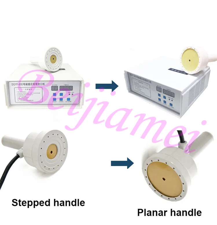 Mesin Penyegel Induksi Botol Plastik Genggam 600A 20-85Mm Kemasan Penyegel Aluminium Foil Tutup Medis Manual