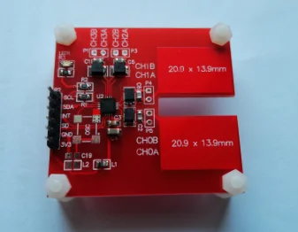 Fdc2214 módulo placa adaptador placa de avaliação design eletrônico concorrência dedicado tps63020 placa de avaliação v