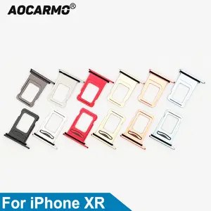 Bilashmart Aocarmo Single Double Sim Card Micro Holder Dual Sim Card Tray Slot iPhone XR Replacement Part