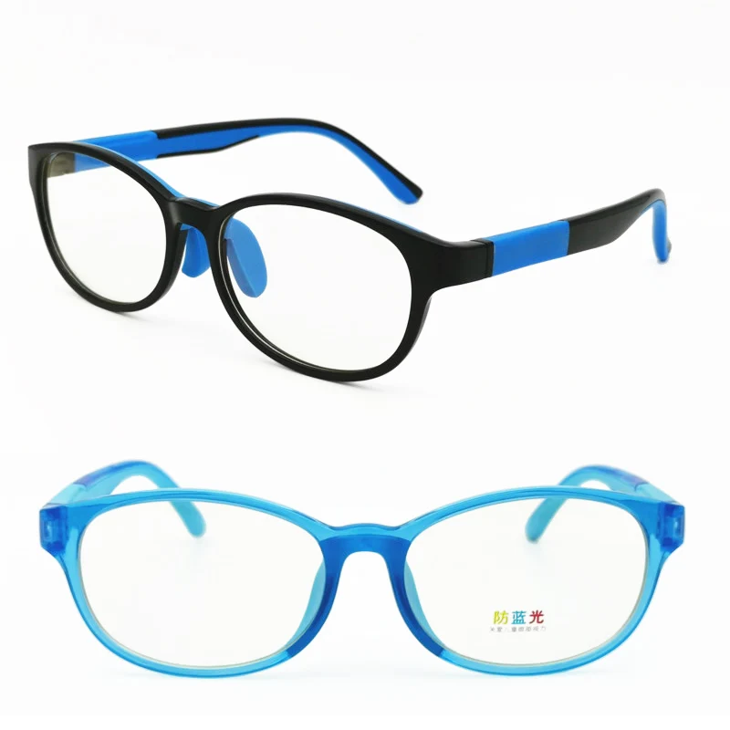 

Anti-blue light blocking eyeglasses computer glasses TR90 combined silicone durable UV400 TV watching eyewear for kids