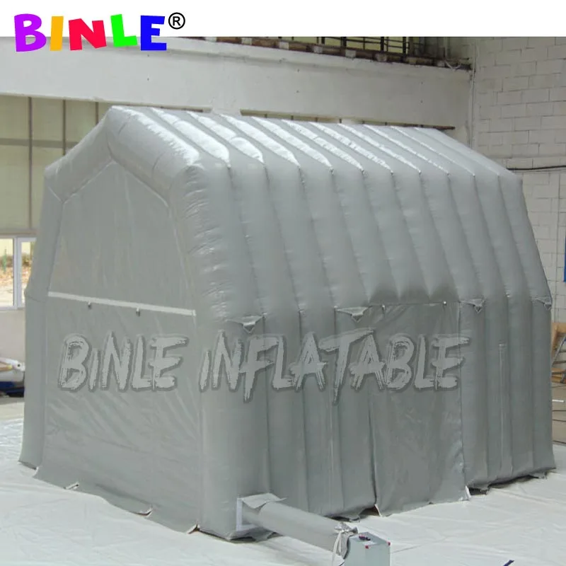 

4x4x5m cheap small oxford fabric portable inflatable tunnel tent with 2 doors Isolation Tunnel for emergency