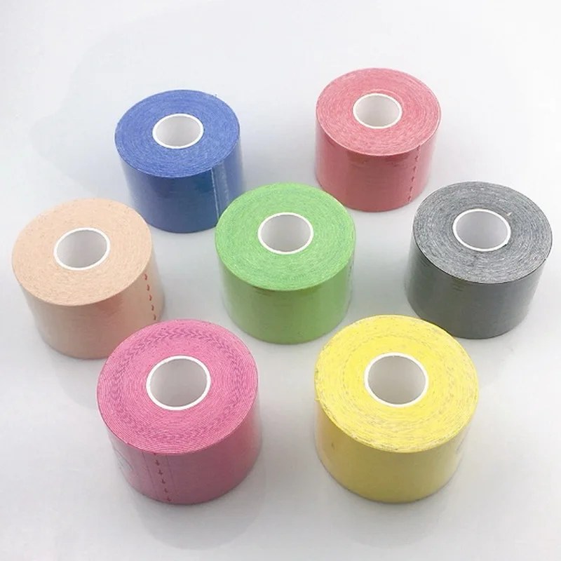 5 Rolls Kinesiology Tape Athletic Recovery Self-adhesive Elastic Bandage Sport Taping For Ankle Shoulder Knee Back breast lift