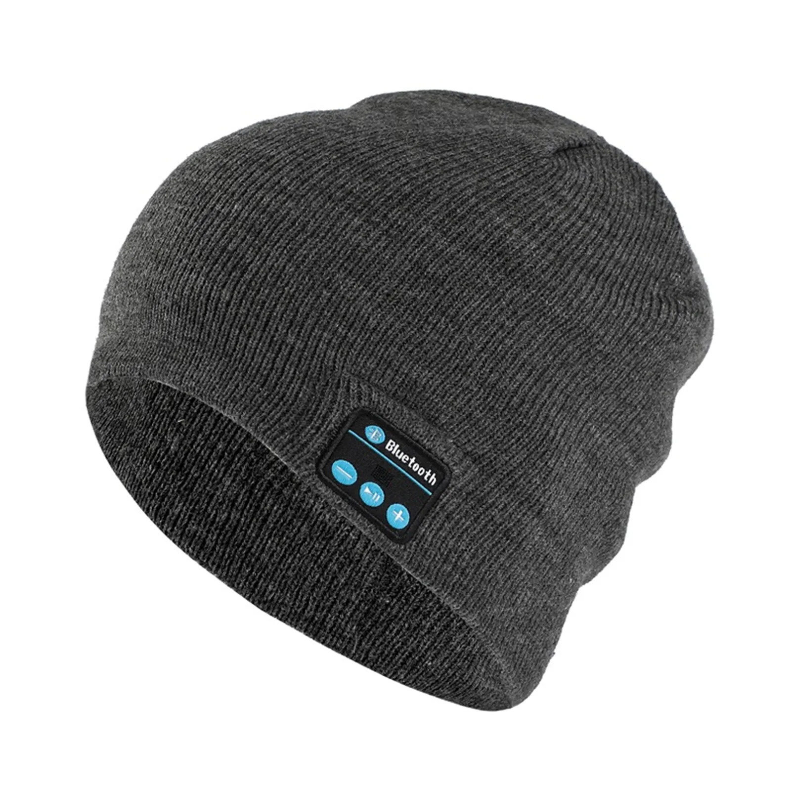 Bluetooth Music Headset Beanie Built-in Stereo Speaker Knitted Hat for Men Women Running Cap Outdoor Sports FK88