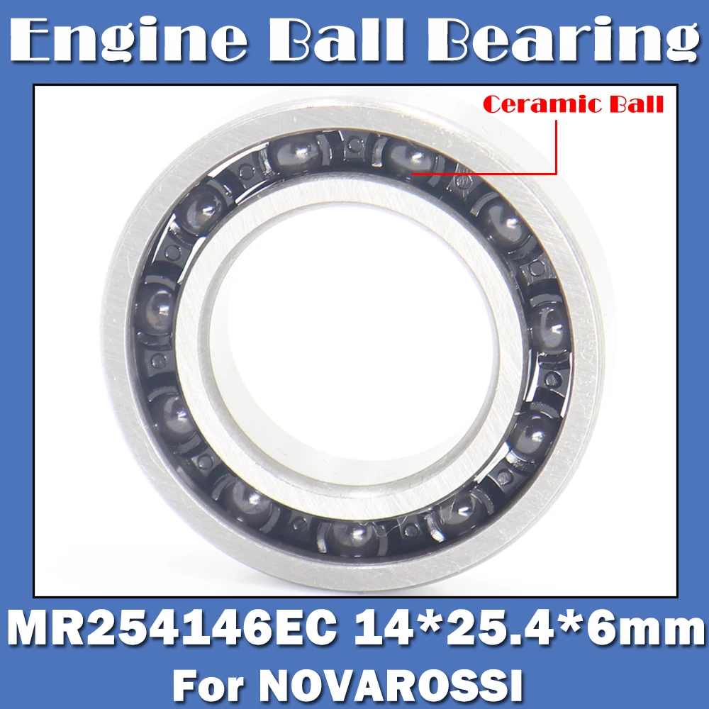 

MR254146EC 14*25.4*6 mm Engine Rear Ceramic Ball Bearing ( 1 PC ) Bearings For NOVAROSSI PX25414EC