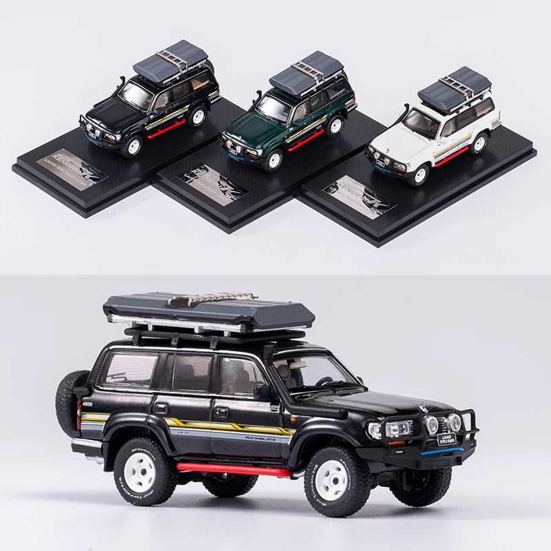 KENGFAI 1/64 Land Cruiser LC80 Diecast Model Toys Car Boys Girls Gifts