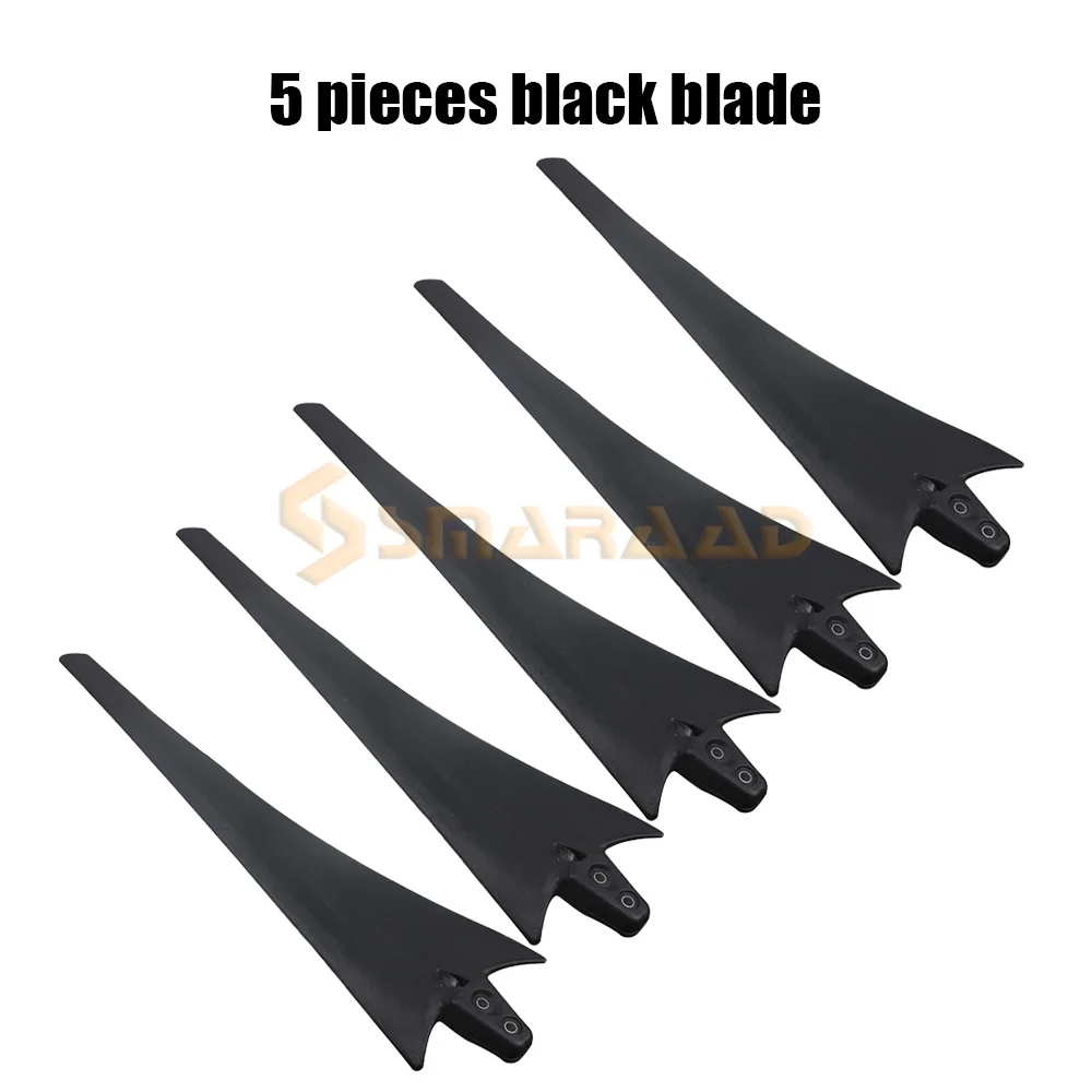 550/600/650/750/850/900mm Black/White Wind Generator Wind Turbines Blades High Strength Nylon Fiber Windmill Accessories