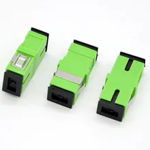 400pcs New Optical Fiber Adapter Connector No Ear SC UPC/APC Flange Coupler Simplex SC-SC  Special Wholesale