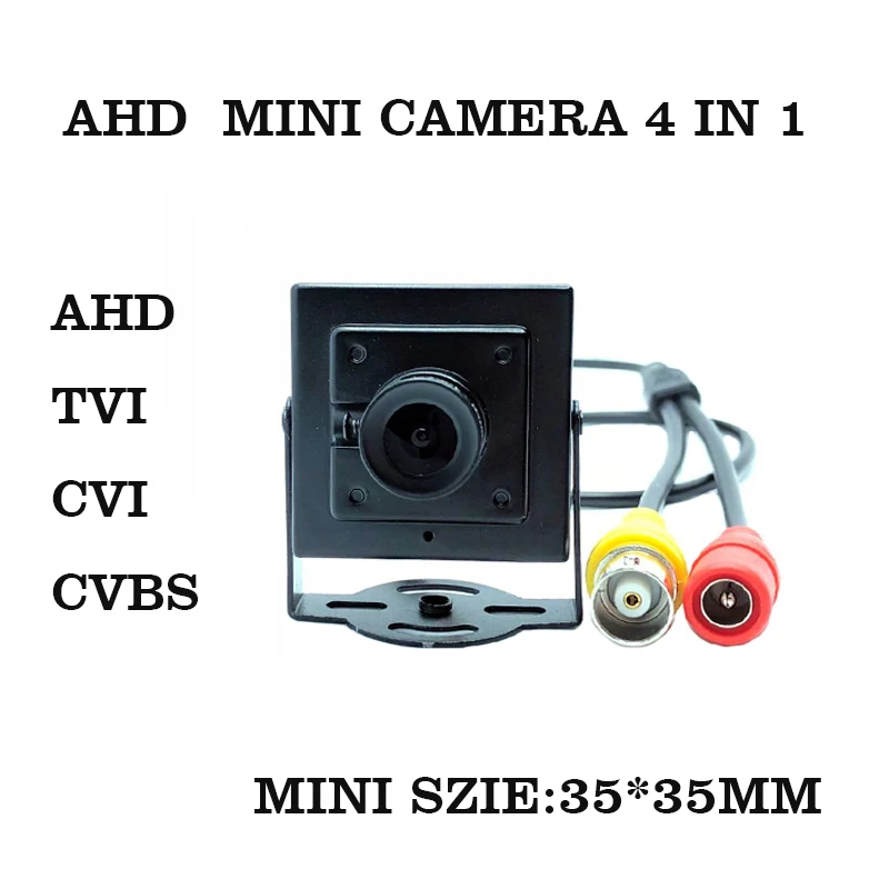 AHD 1080P Mini telecamera 4 In 1 scatola di metallo per interni piccola telecamera di sicurezza per videosorveglianza CCTV per HD 2.0MP AHD DVR Sysetem