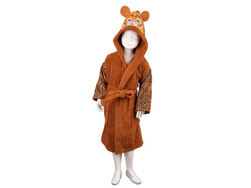 Lion 100 Cotton Child Robe 3-4 Age