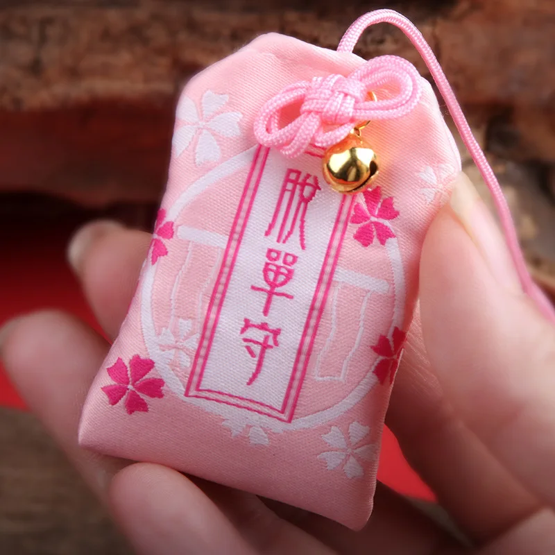 Preghiera giapponese Omamori Pray Fortune Beauty Health Safety Lucky Charms borsa di ricchezza Guard talismano ciondolo portachiavi coppia regalo