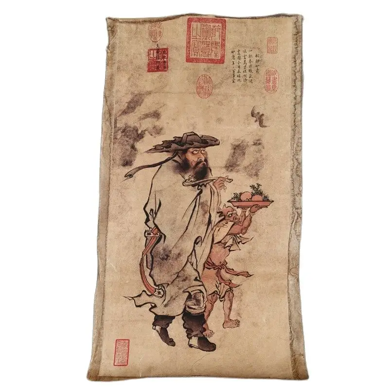 

Chinese Old Scroll Zhu Jianshen - A Good Omen Of The Year Chart Rice Paper Painting Slice