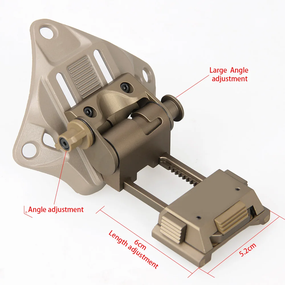 Adaptateur de casque de montage en aluminium PPT NVG, support rapide de casque avec carénage VAS en continu pour HK24-0190 de portée de vision nocturne