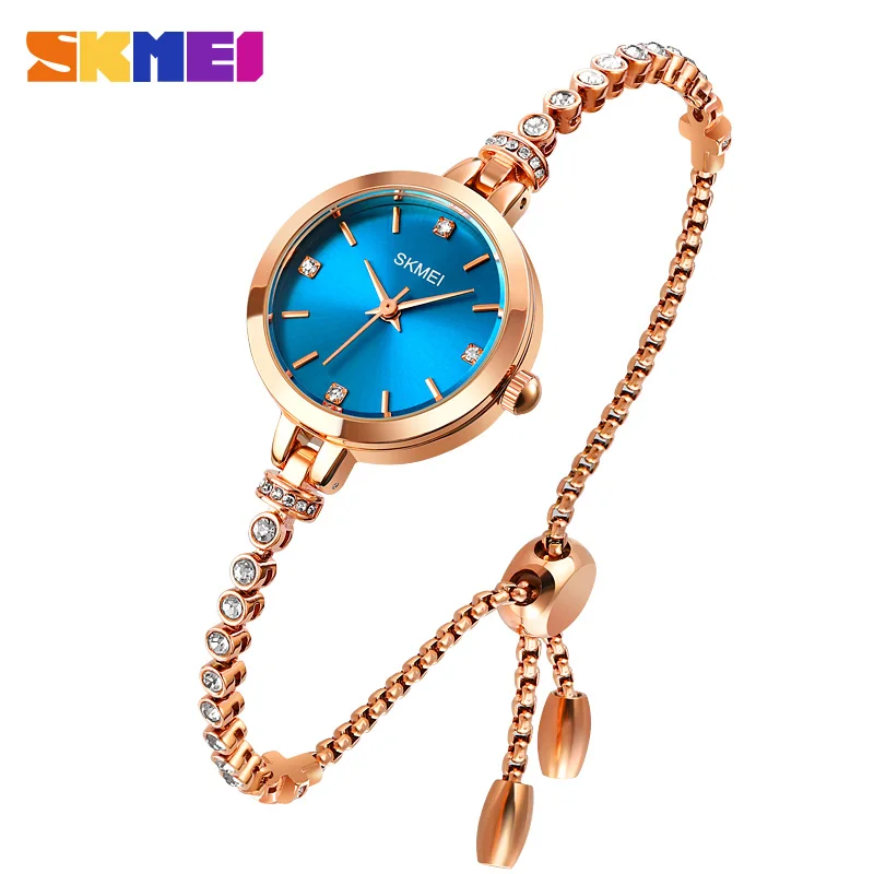 

Women's Watches Stainless Steel Quartz Ladies Watch Waterproof Women Bracelet Watch relogio feminino SKMEI montre femme 1854