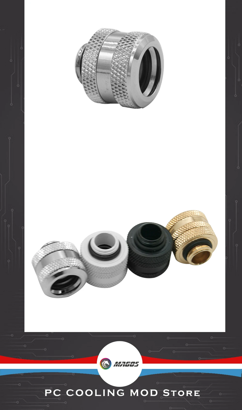 4 Pcs Raccordo A Compressione Per Raffreddamento Ad Acqua Raccordo A Doppio Tocco Raccordo Per Tubo Morbido Con Filettatura G1 4 Raccordi Per Sistema Di Raffreddamento Ad Acqua Per Pc 88954065