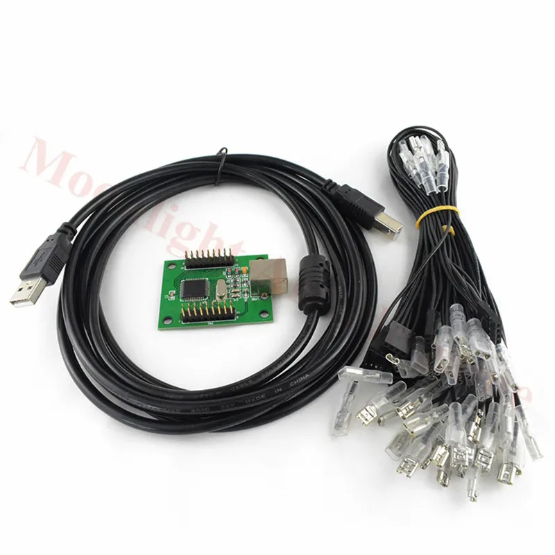 XM-02 2 Players Arcade to USB Controller Adapter Joystick Connector Cable Wiring Kit For MAME Keyboard Encoder Board