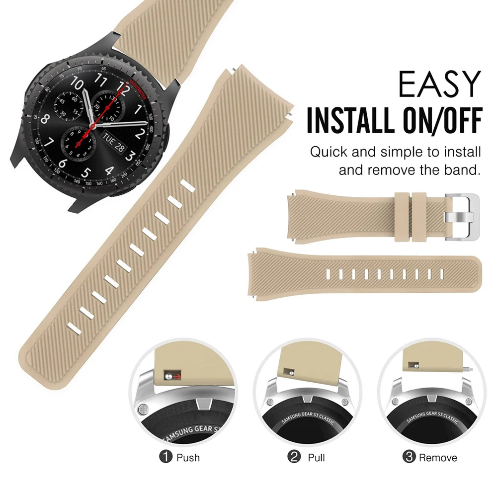 22 mm Quick Release horlogebanden voor LG G Watch R Urbane Moto 360 2e generatie 46 mm bandjes vervanging voor Asus Zenwatch siliconen band