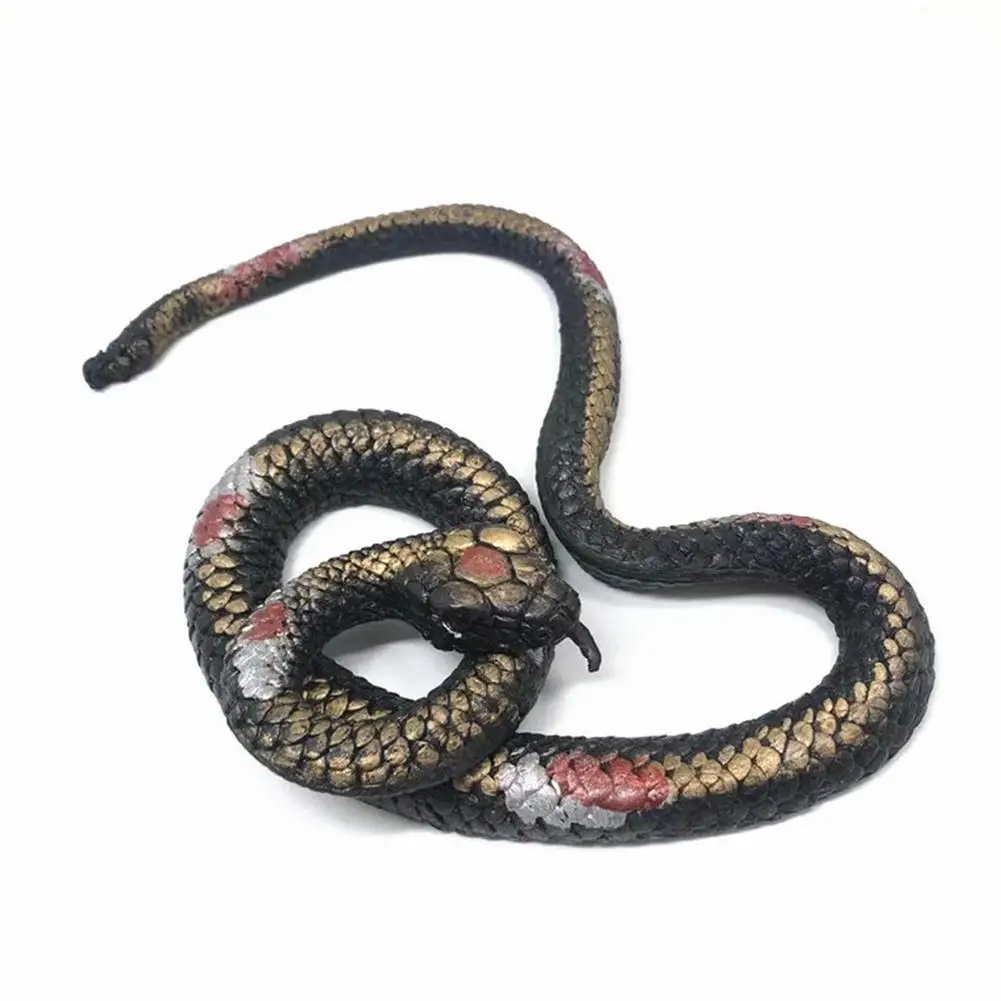 

Halloween Snake Toy Simulation Rubber Snake Toy Model Fake Artificial Snakes Party Fake Rubber Snake Prank Props