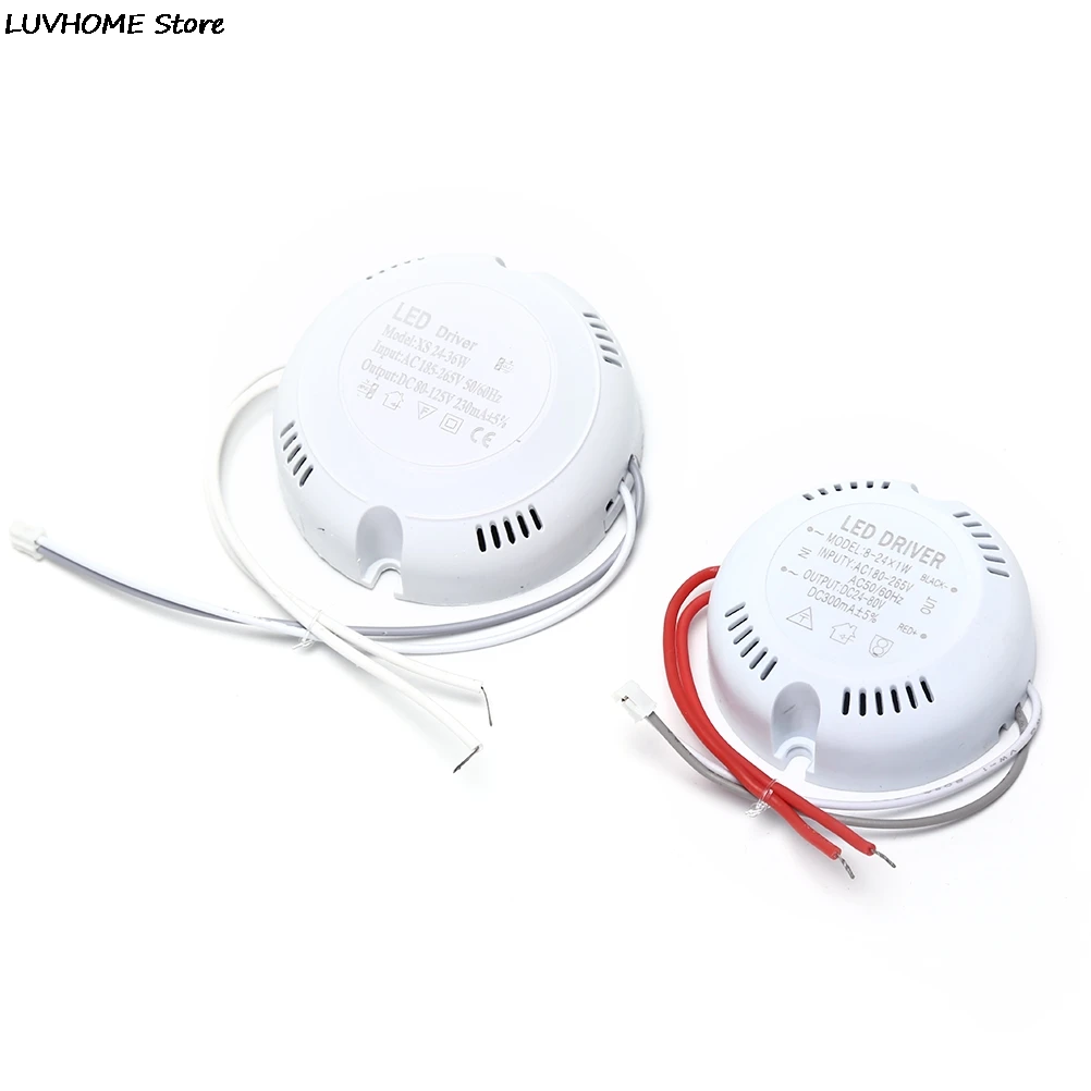 1 Pc 24W 36w LED Driver,ceiling Driver,220v Round Driver Lighting Transform For LED Downlights, Lights