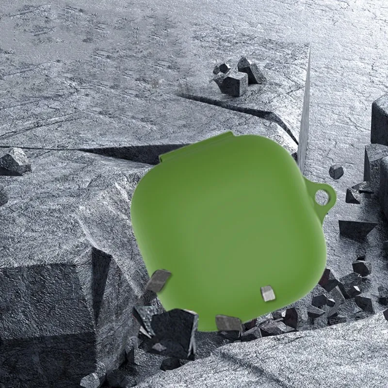 Caso de silicone para batidas ajuste pro 2021 novo fone de ouvido cor sólida protetor à prova de choque macio com chaveiro para batidas apto pro capa