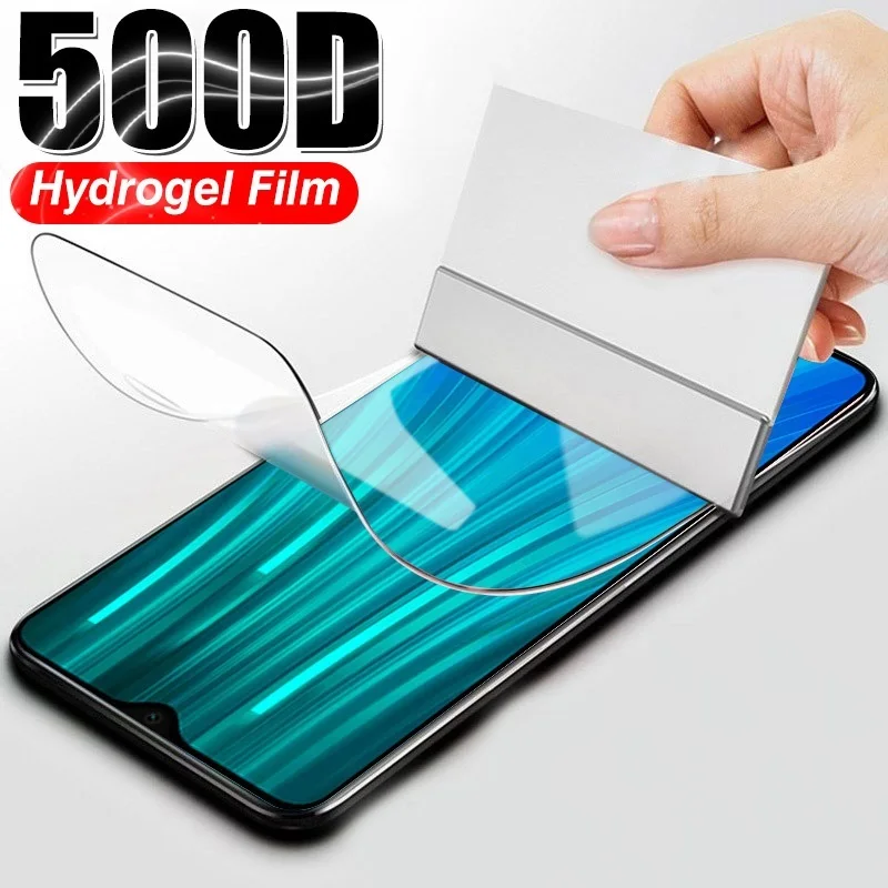 Hydrogel Protective Film for Redmi Note 9 8 Pro 9s 8T 9A (Not Glass) on Xiaomi Mi Note 10 Lite 9T Pro Screen Protector Film